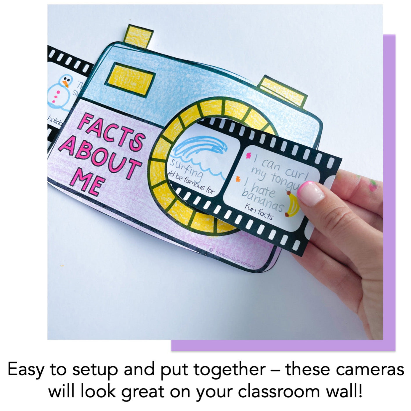 All About Me Cameras | Back to School Display