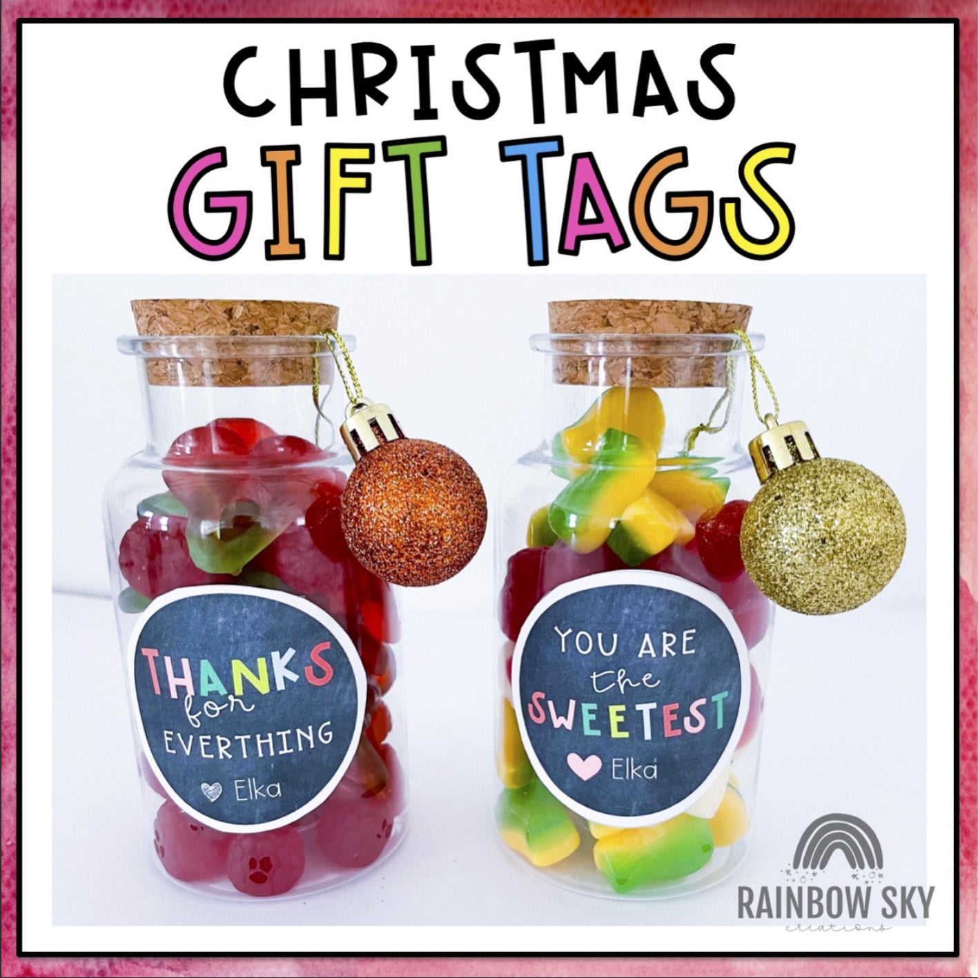Christmas Gift Tags | Best Teacher Gift Jars | Student Gift Jars
