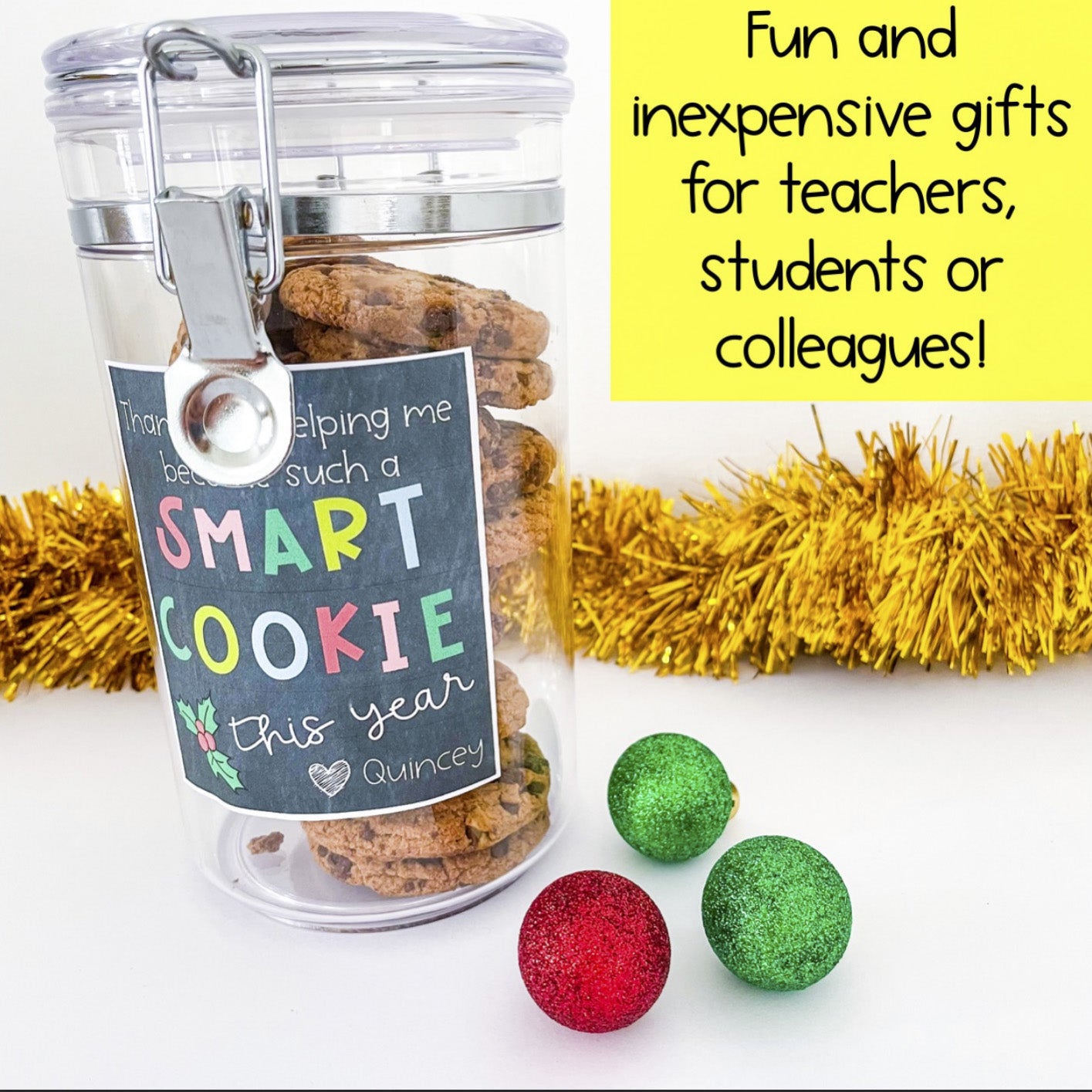 Christmas Gift Tags | Best Teacher Gift Jars | Student Gift Jars
