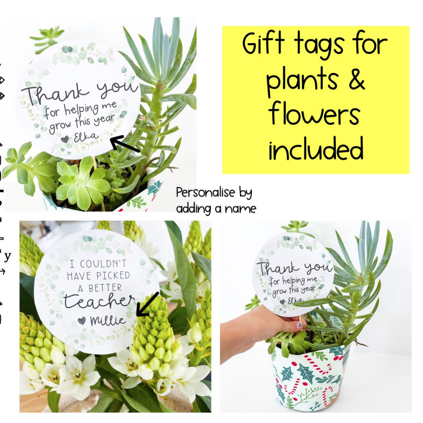 Christmas Gift Tags | Best Teacher Gift Jars | Student Gift Jars