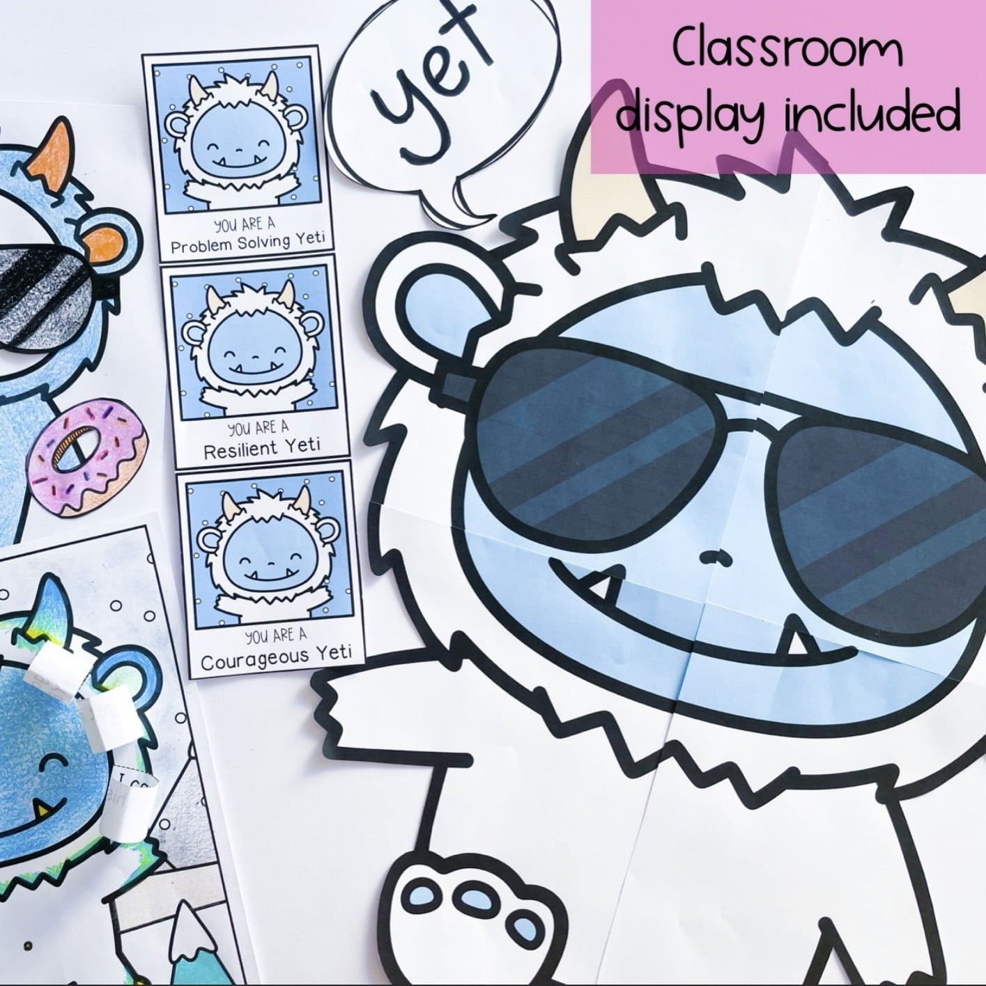 Growth Mindset Yeti | The Power of Yet | Kindergarten