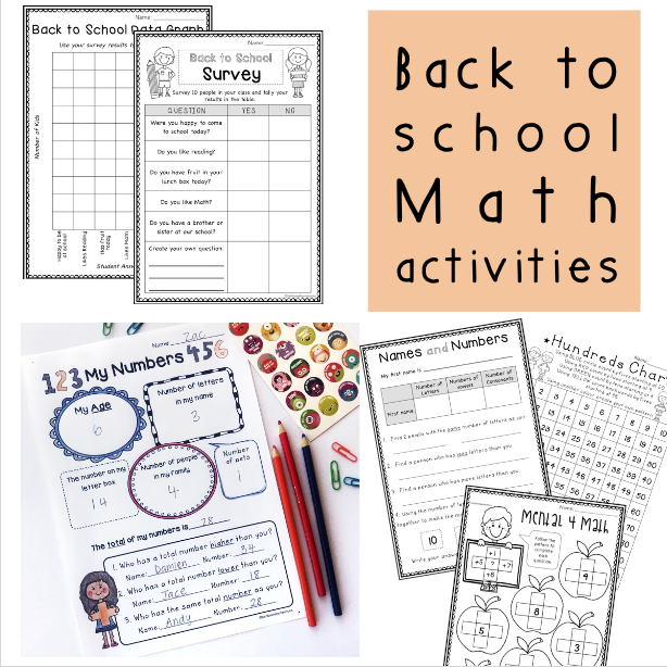 Back To School Activities BUNDLE - Grades 1-2 (Digital & Printable)
