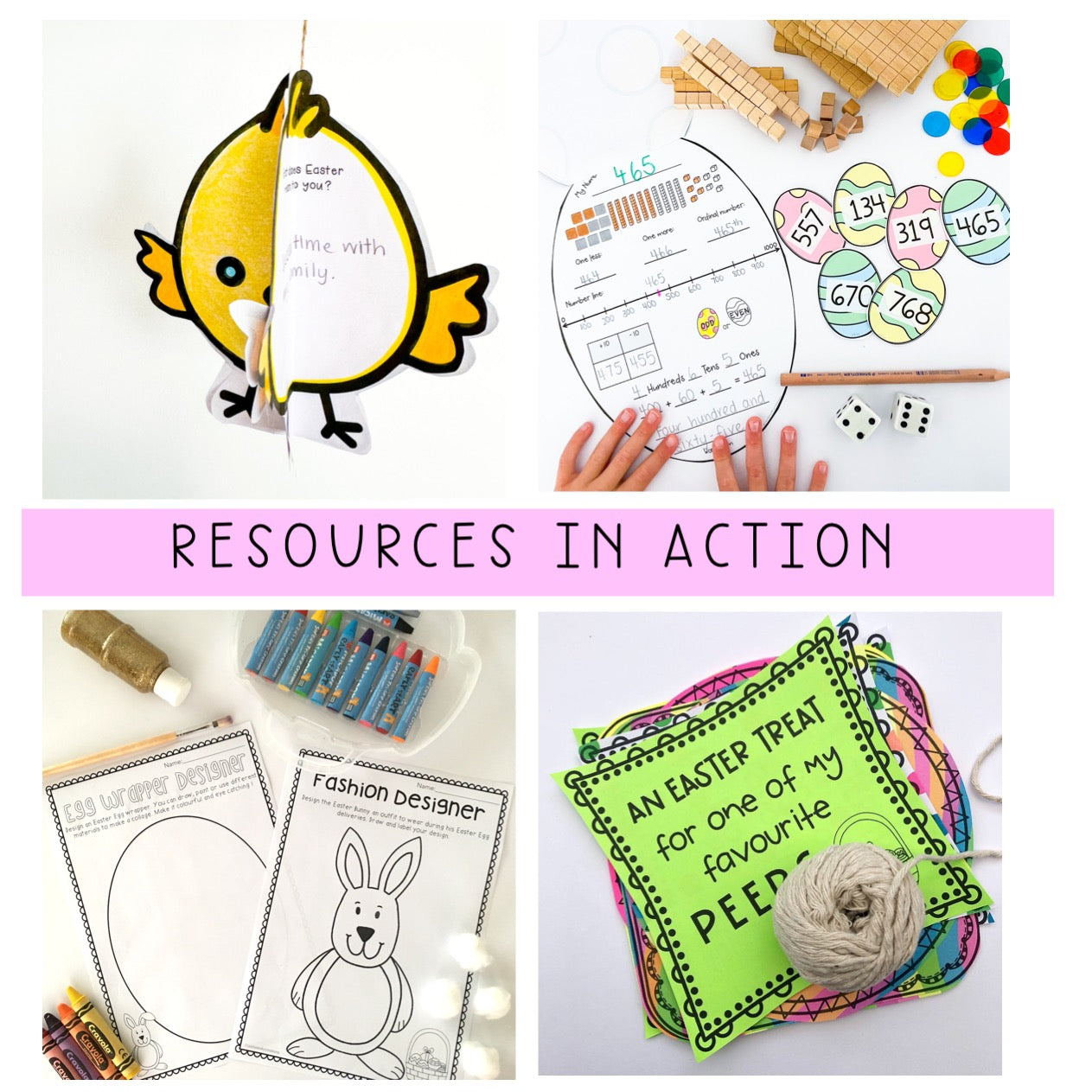 Easter Activity BUNDLE | Differentiated Easter Lessons Grades 1-2