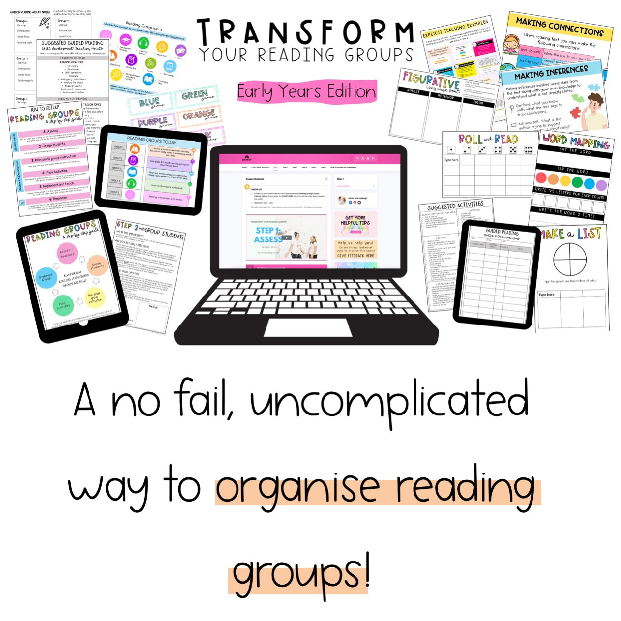 Transform Your Reading Groups - Early Years Edition | Online Mini Course | Kindy - Grade 2 Teachers