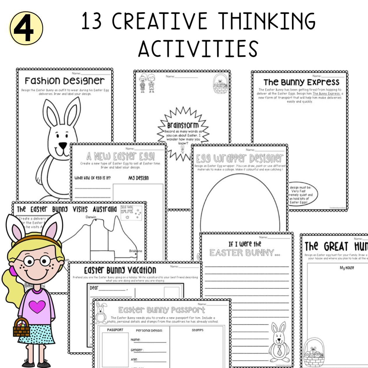 Easter Activity BUNDLE | Differentiated Easter Lessons Grades 1-2