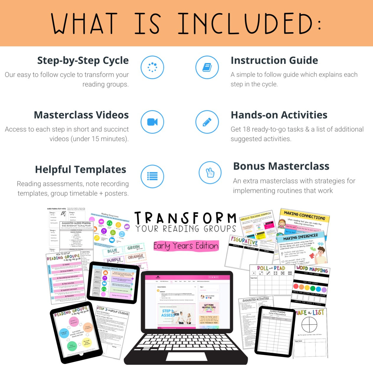 Transform Your Reading Groups - Early Years Edition | Online Mini Course | Kindy - Grade 2 Teachers