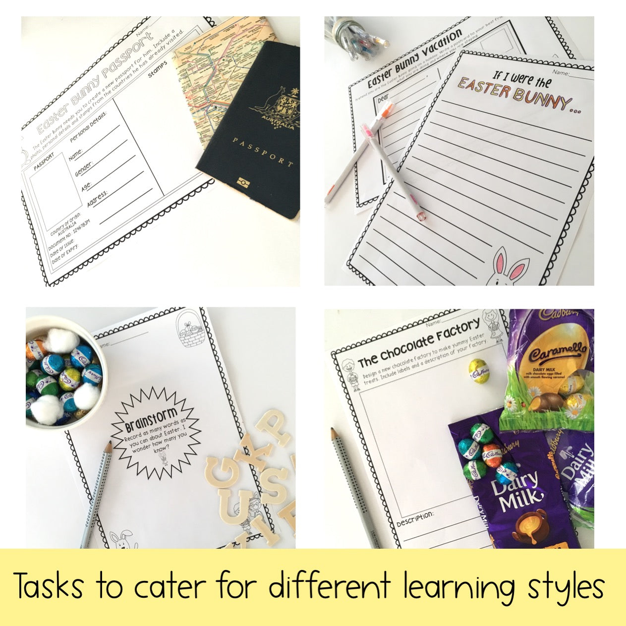Easter Activity BUNDLE | Differentiated Easter Lessons Grades 1-2
