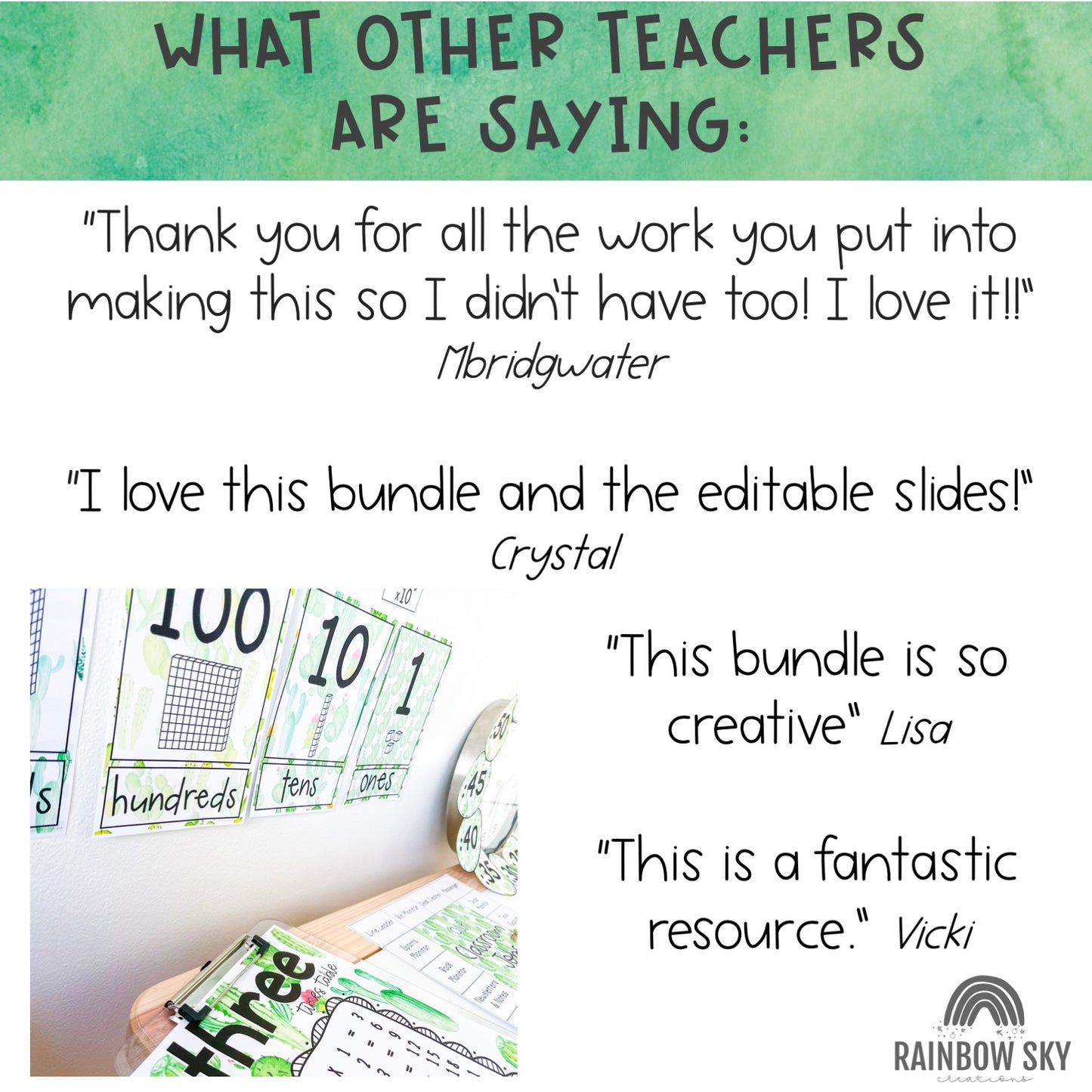 Classroom Decor BUNDLE (Cactus & Succulent Theme)