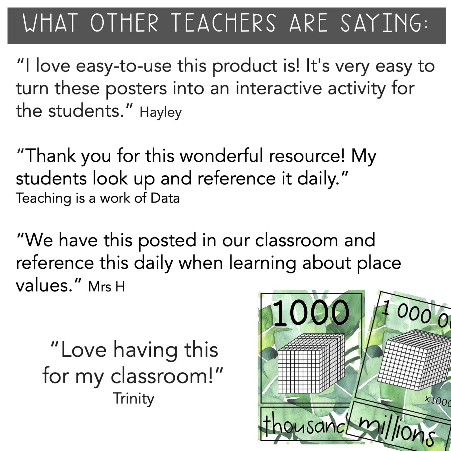 Place Value Posters - Interactive Place Value Chart (Tropical Theme)