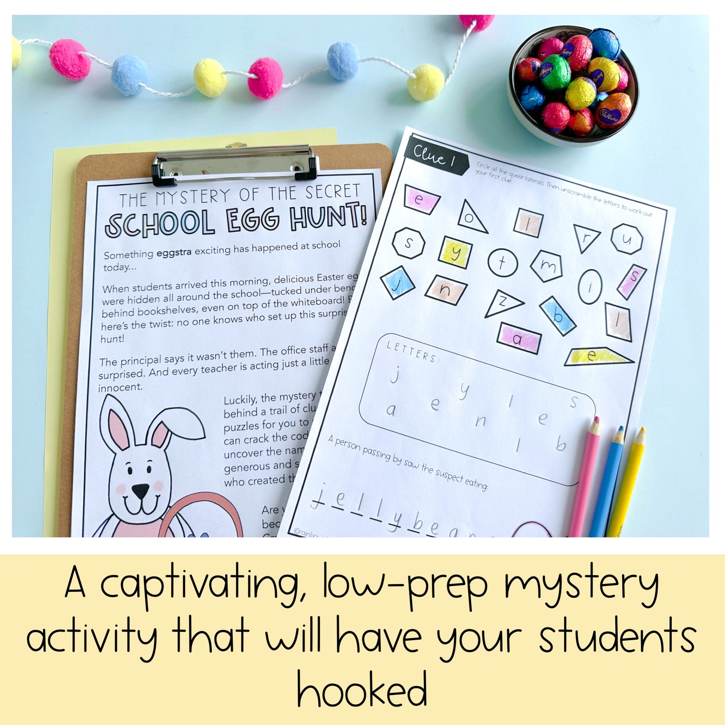 Easter Math Code Cracker | April Escape Room