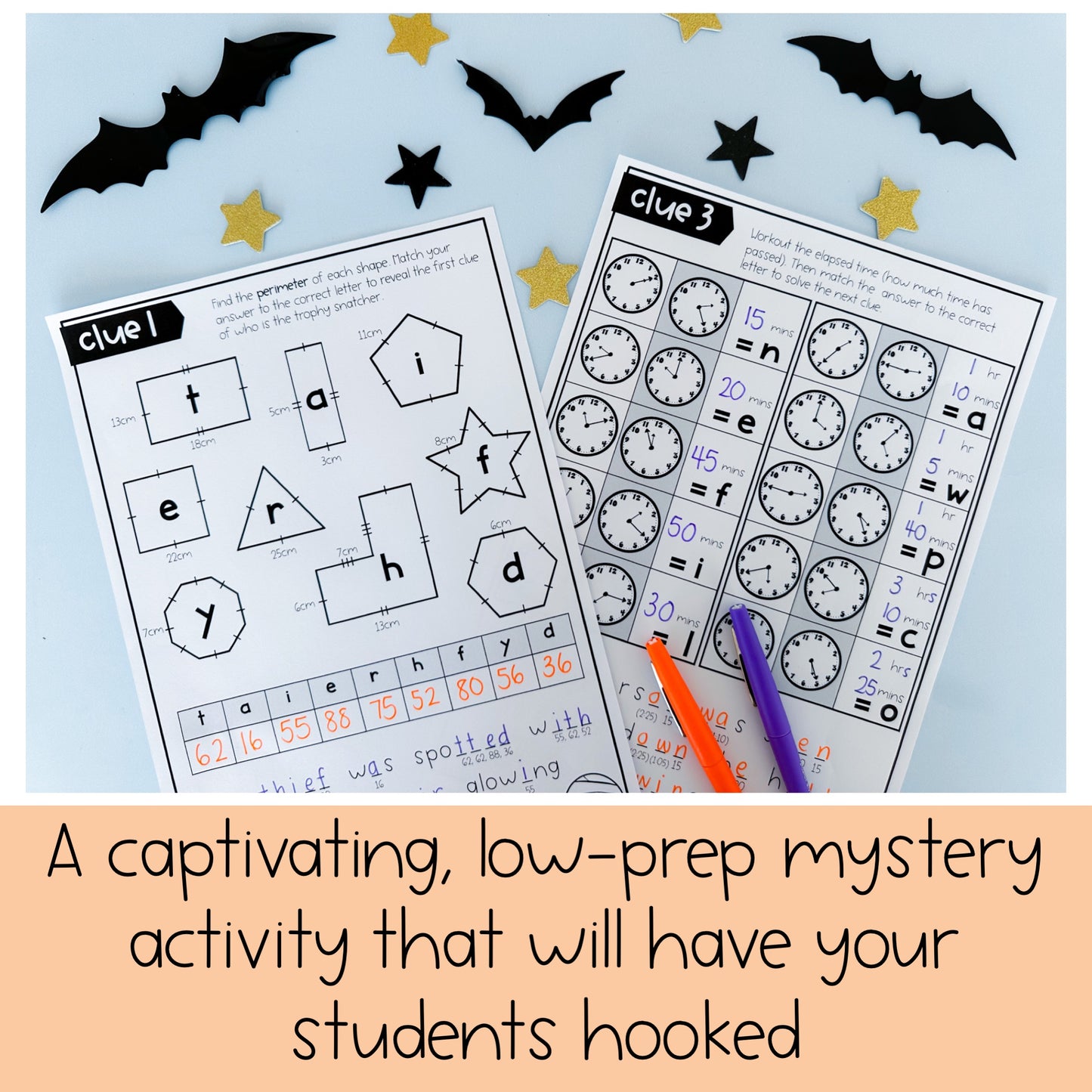 Halloween Math Code Cracker | Escape Room | Grades 3-6