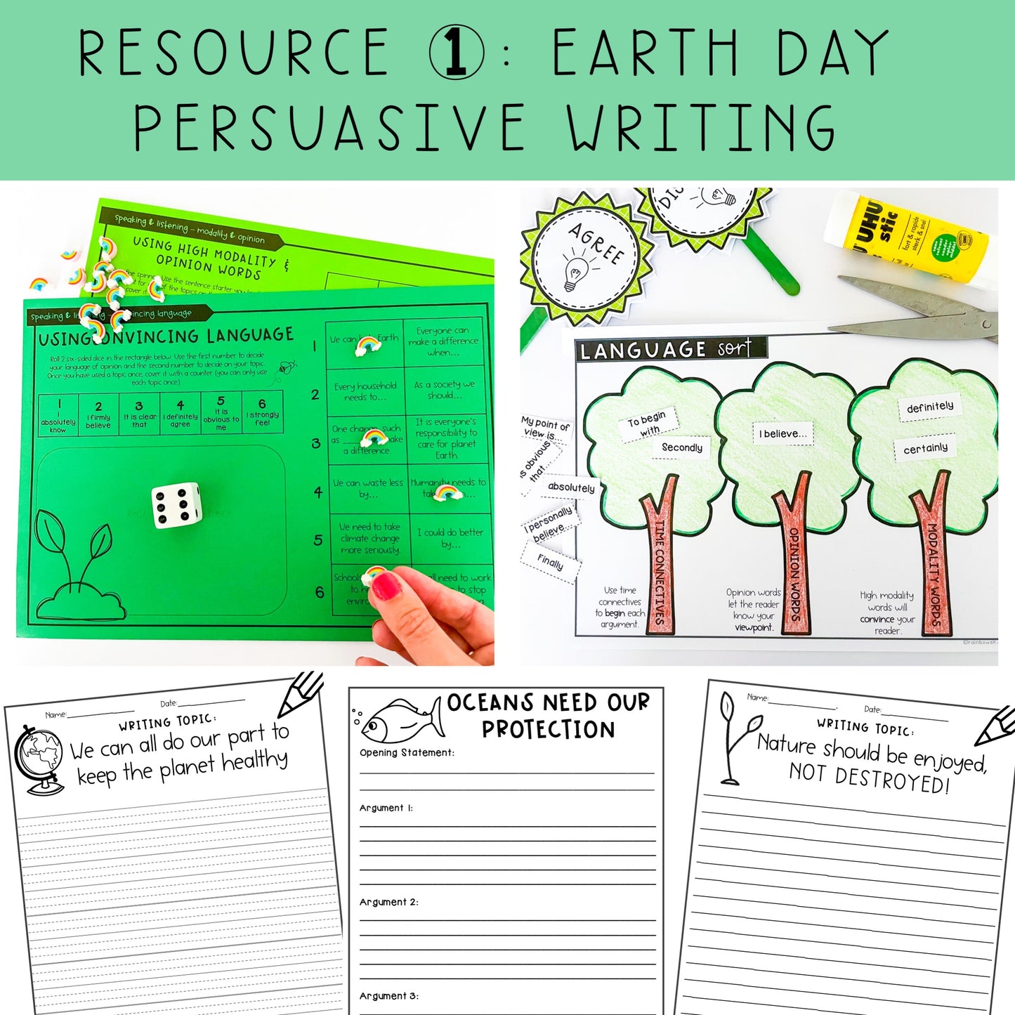 Earth Day BUNDLE | Earth Day Writing and Math Activities