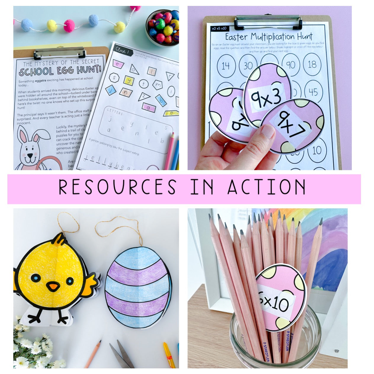 Easter Activity BUNDLE | Differentiated Easter Lessons Grades 3-5