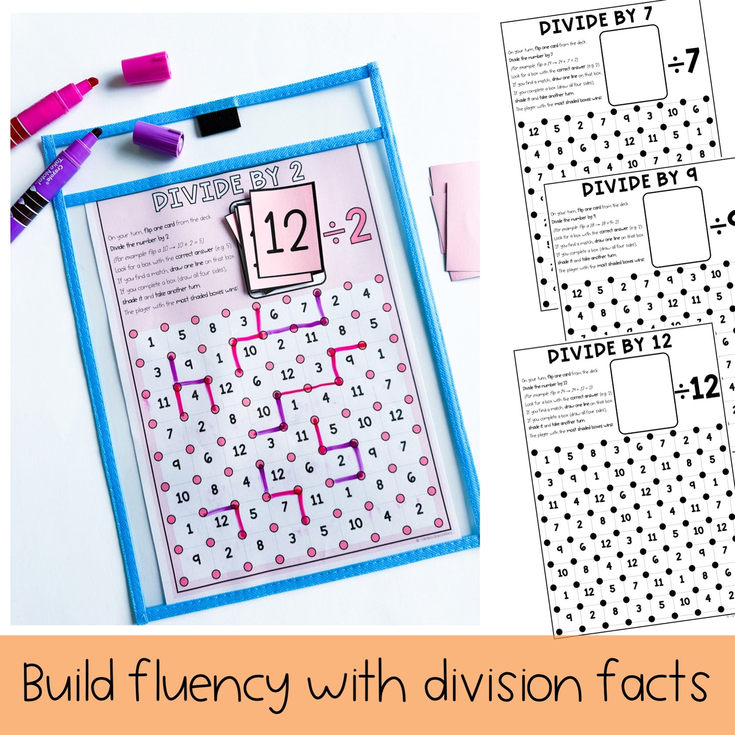 Division Games | Number Fluency Games: Dots and Boxes