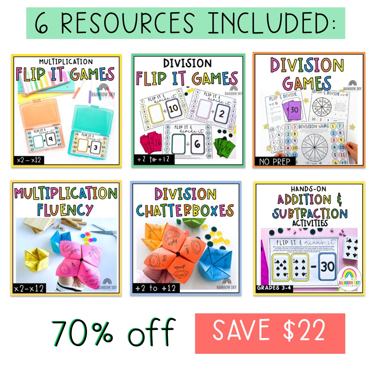 ⭐️LIMITED OFFER⭐️ Maths Bundle for Grades 3 + 4