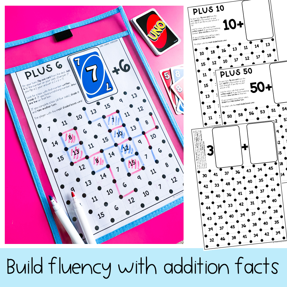Addition Games | Number Fluency Games: Dots and Boxes