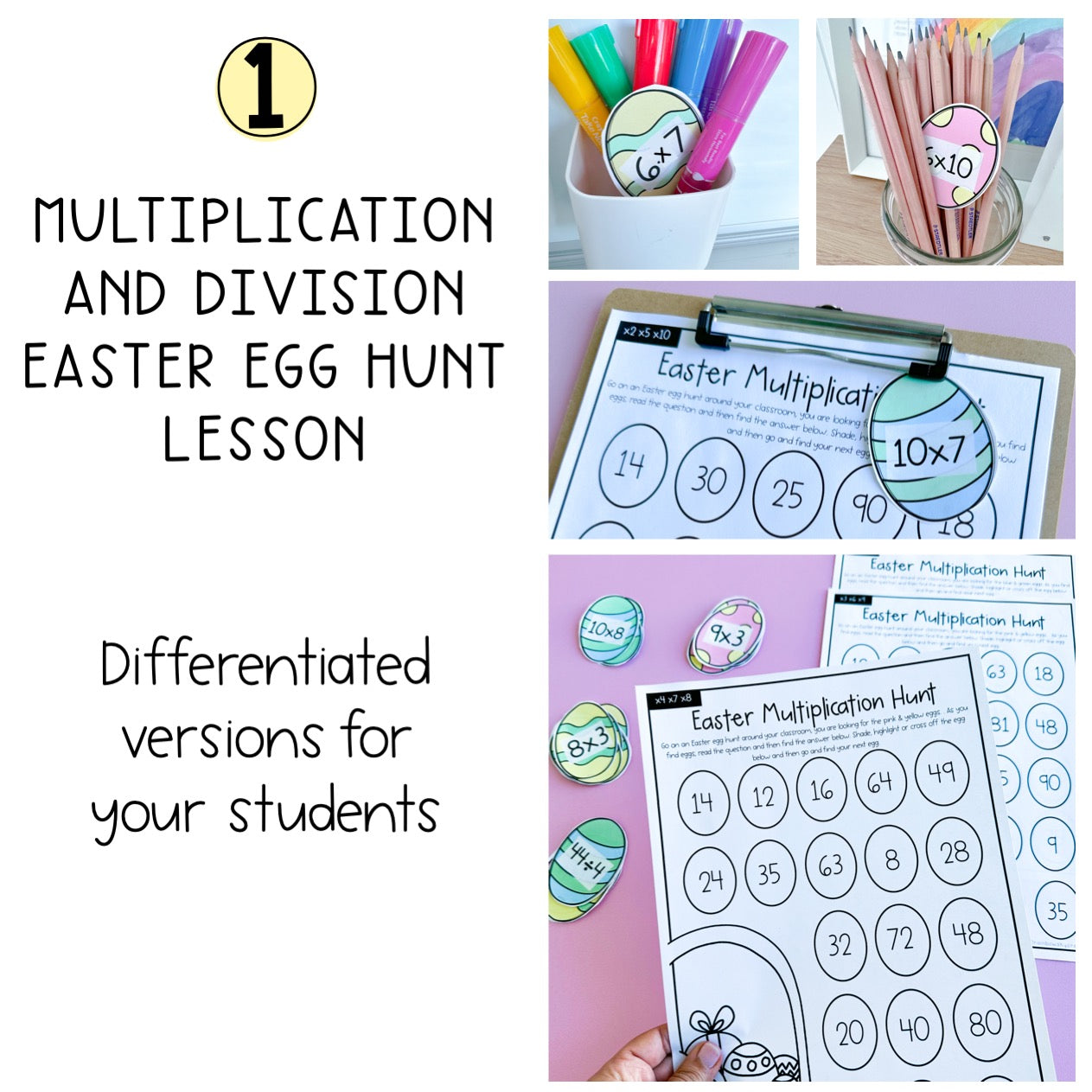 Easter Activity BUNDLE | Differentiated Easter Lessons Grades 3-5