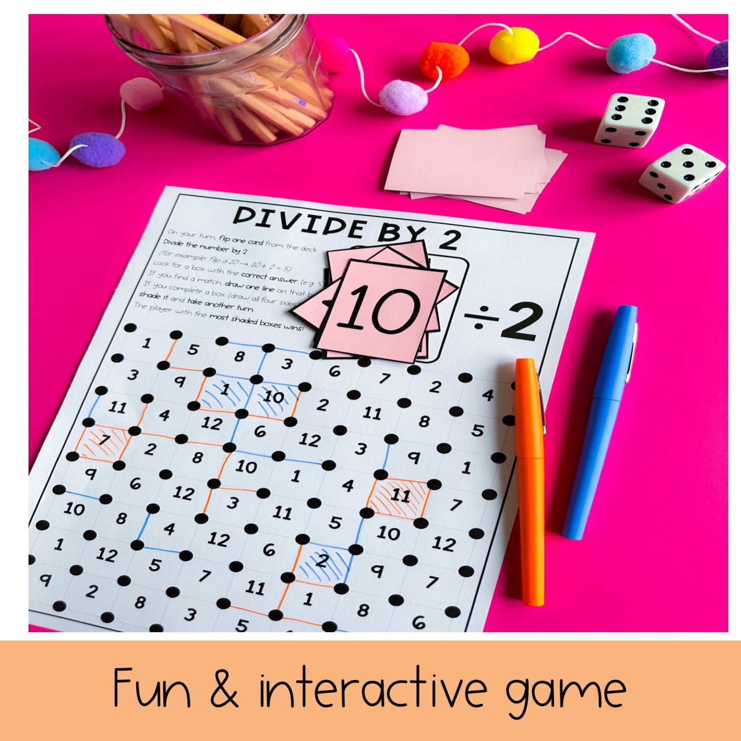 Division Games | Number Fluency Games: Dots and Boxes
