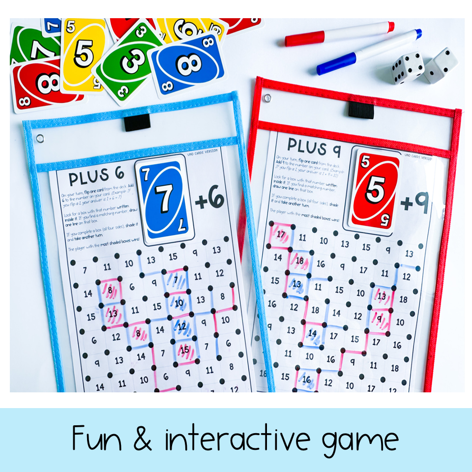Addition Games | Number Fluency Games: Dots and Boxes