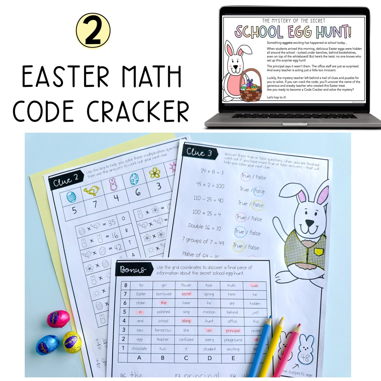 Easter Activity BUNDLE | Differentiated Easter Lessons Grades 3-5