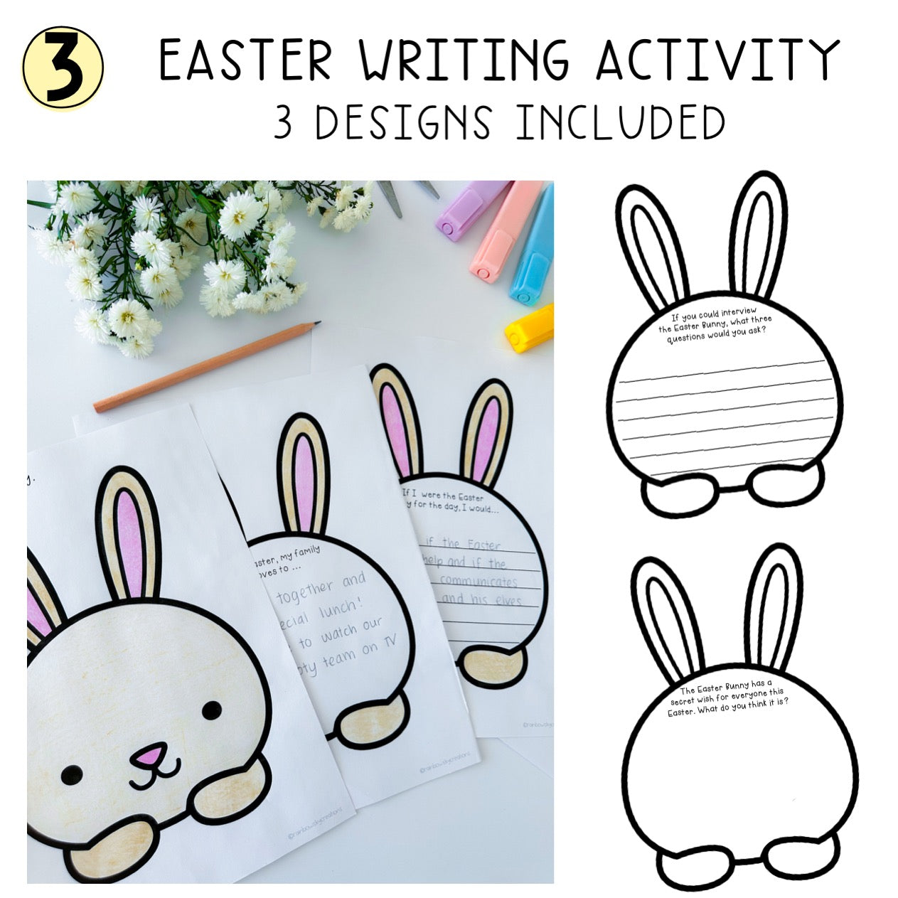 Easter Activity BUNDLE | Differentiated Easter Lessons Grades 3-5