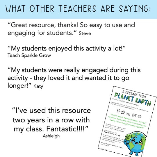 Earth Day Math Code Cracker (Grades 1-2)