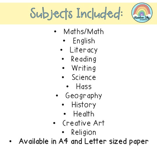 Growth Mindset Editable Book Covers (Pastel Rainbow Theme)