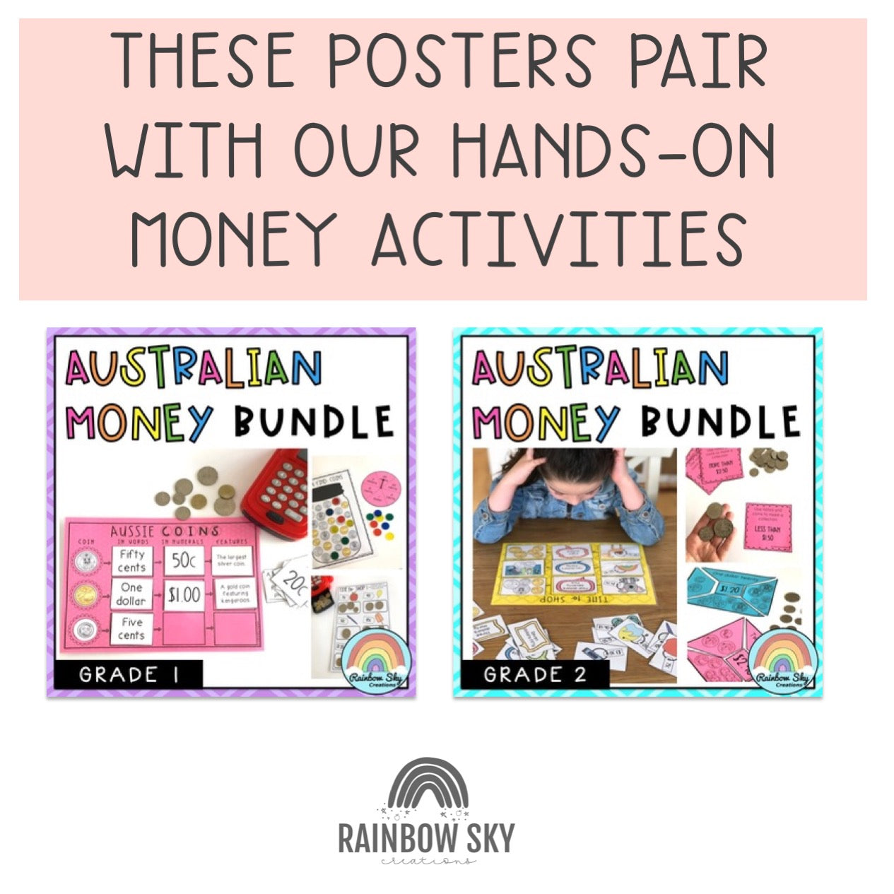 Australian Money Posters (Pastel Theme)