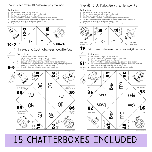 Halloween Bundle for Grades 1-2