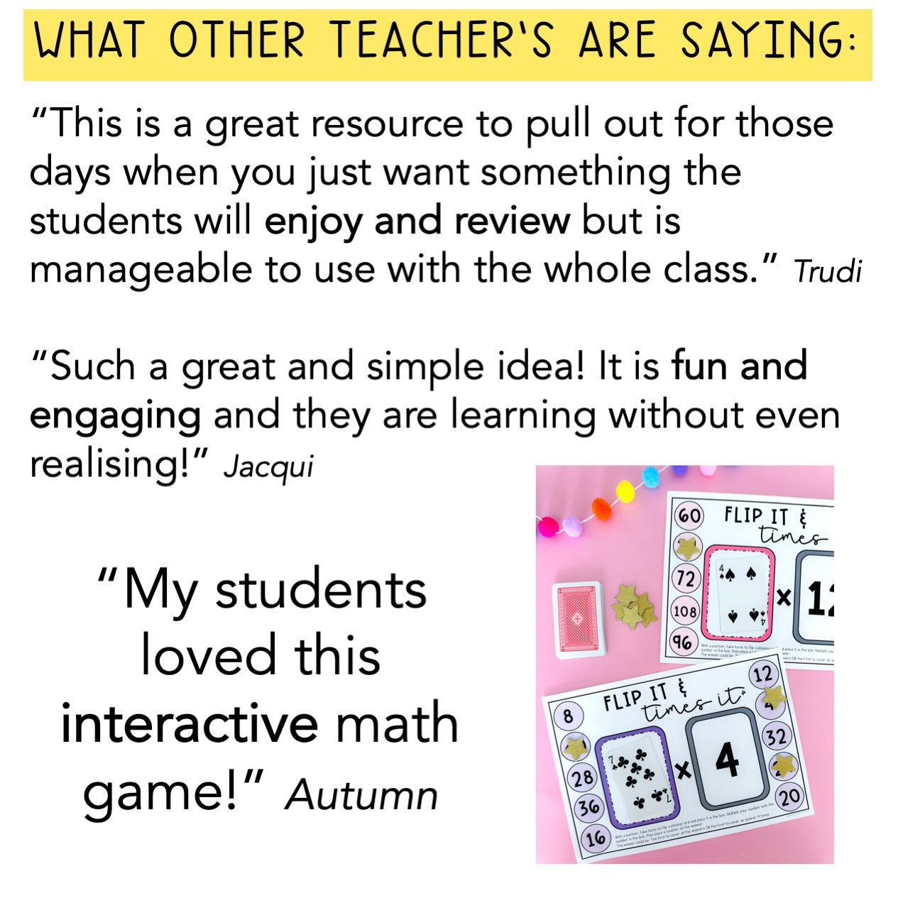 Multiplication Fluency Games | Flip It Games | Times Tables x2 To x12