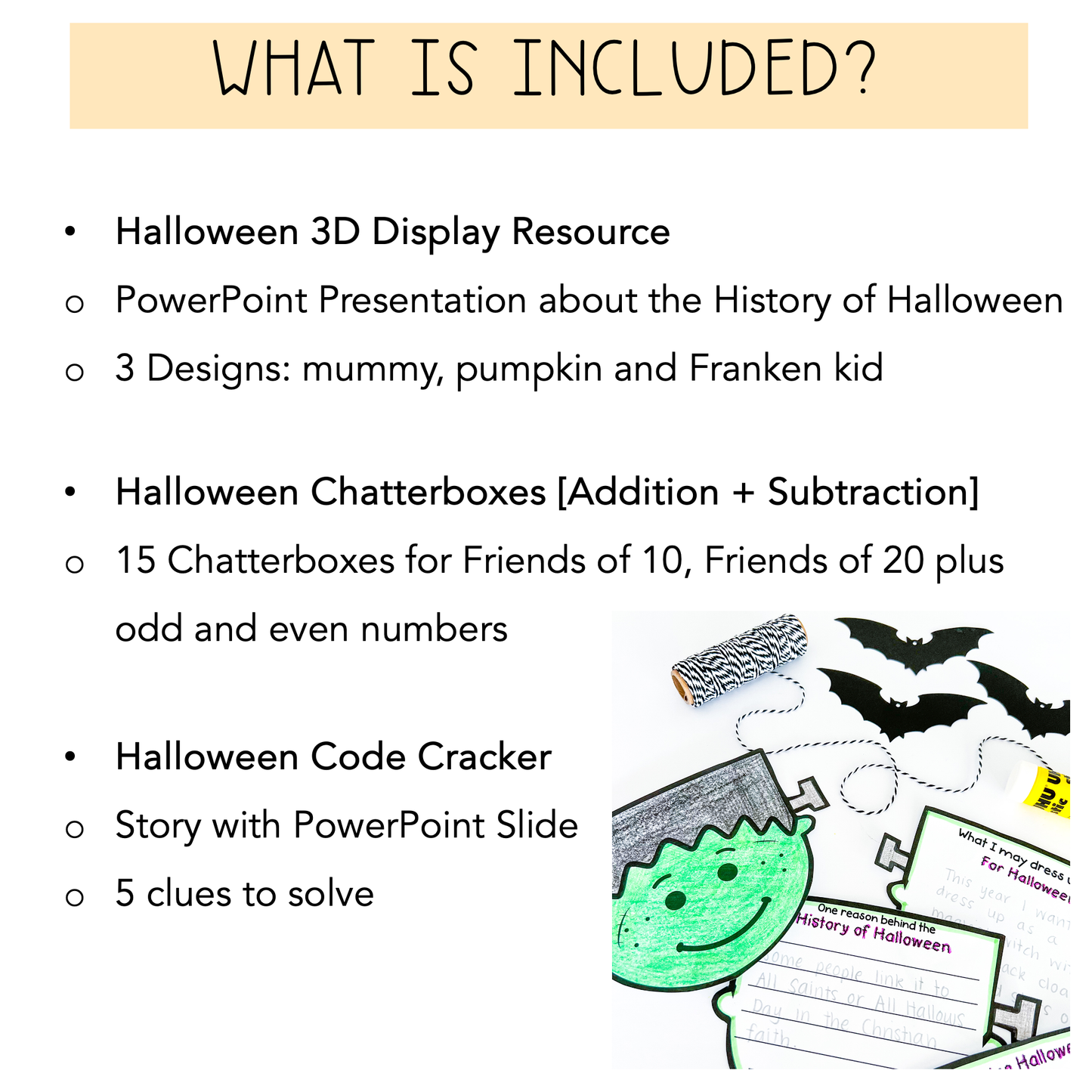 Halloween Bundle for Grades 3 - 6