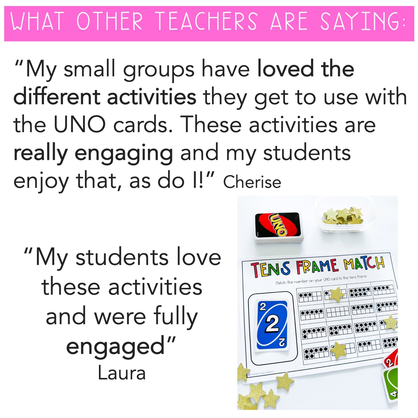 UNO Card Games - Kindergarten (VERSION 3)