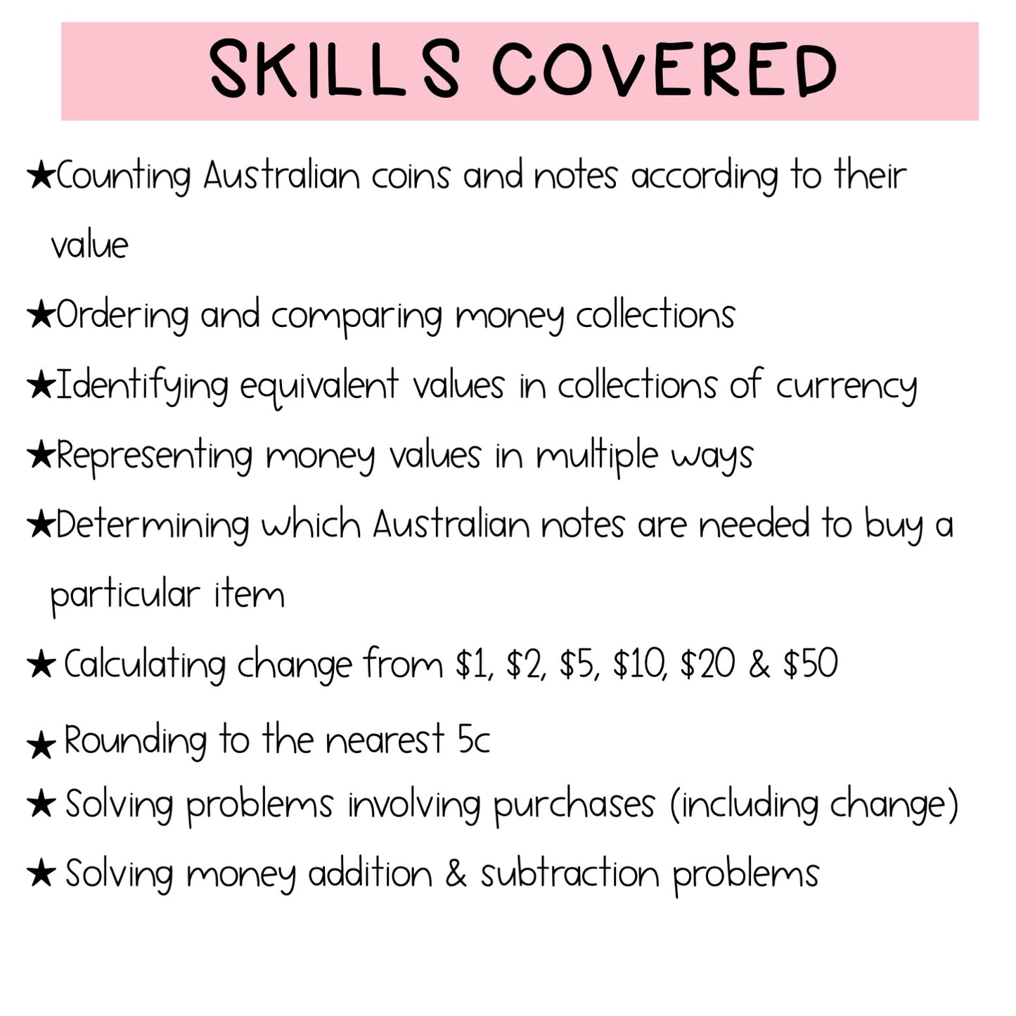 Australian Money BUNDLE | Aussie Money Activities | Year 4