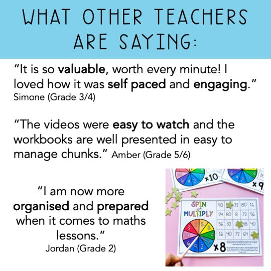 Transform Your Maths Lessons | Online Mini Course | K - Grade 6 Teachers