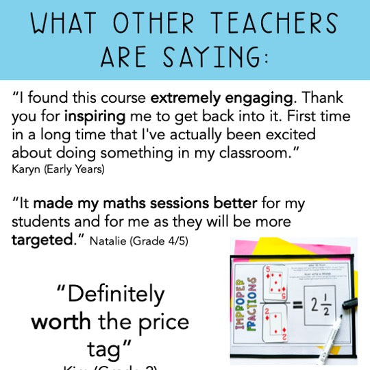 Transform Your Maths Lessons | Online Mini Course | K - Grade 6 Teachers