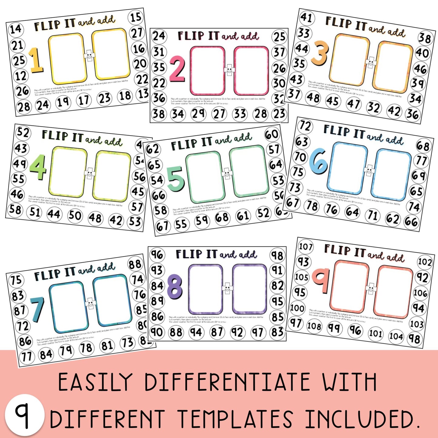 Addition Fluency Games | 2-digit addition | Mental Math Games