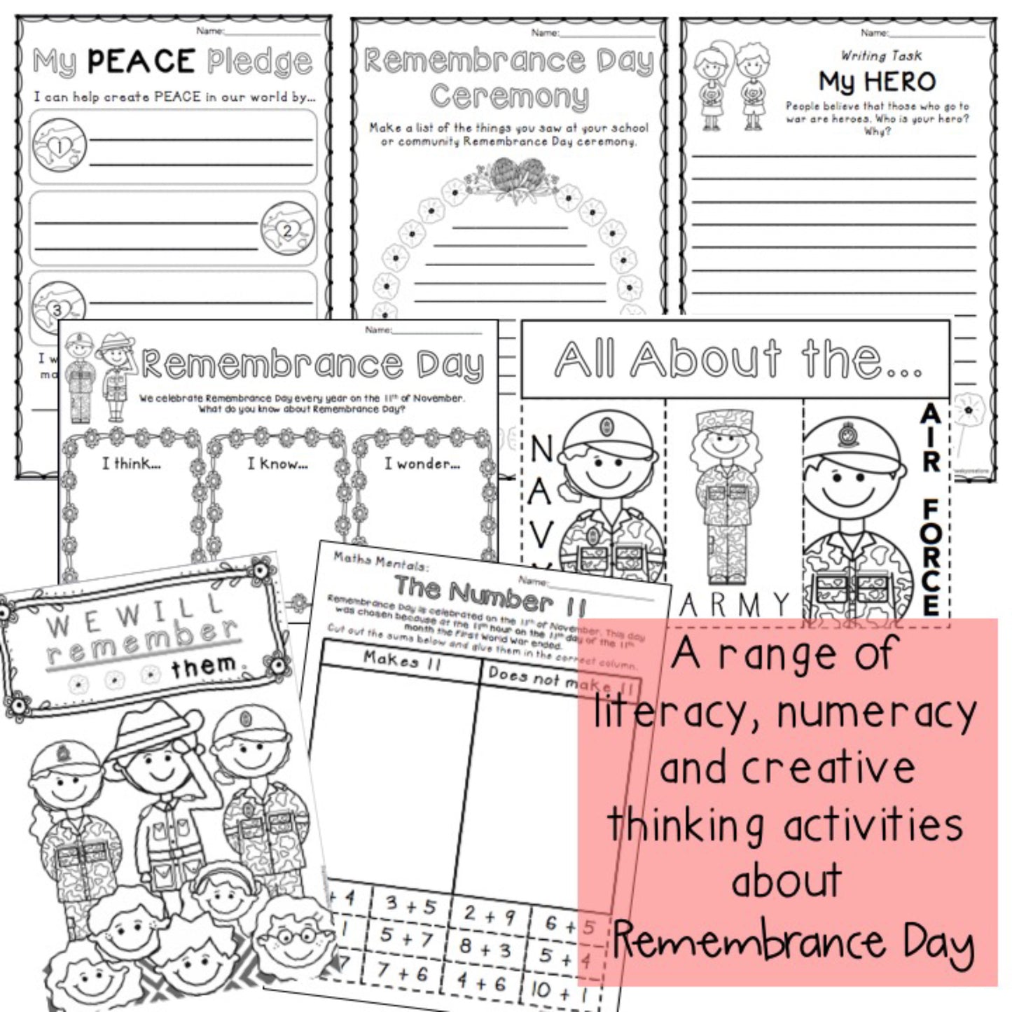 Remembrance Day Activities Australia | Year 1-2