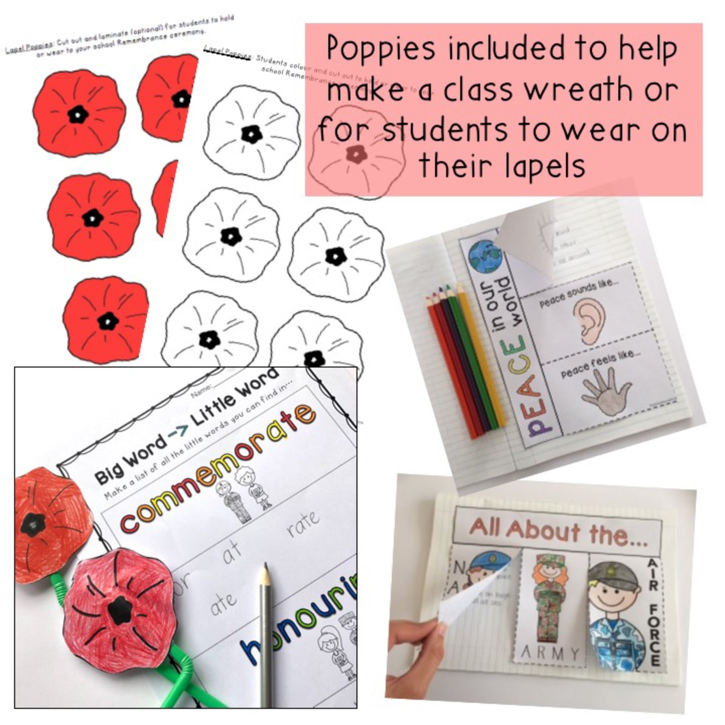 Remembrance Day Activities Australia | Year 1-2