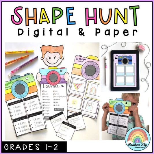 Identifying 2D Shapes and 3D Objects | (Grade 1, Grade 2) Distance Learning