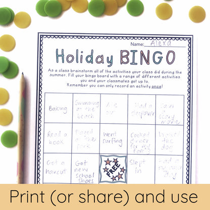 Australian Back to School Activities Pack - Year 3 and 4 - NO PREP