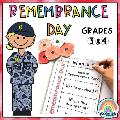 Remembrance Day Activities Australia | Years 3-4