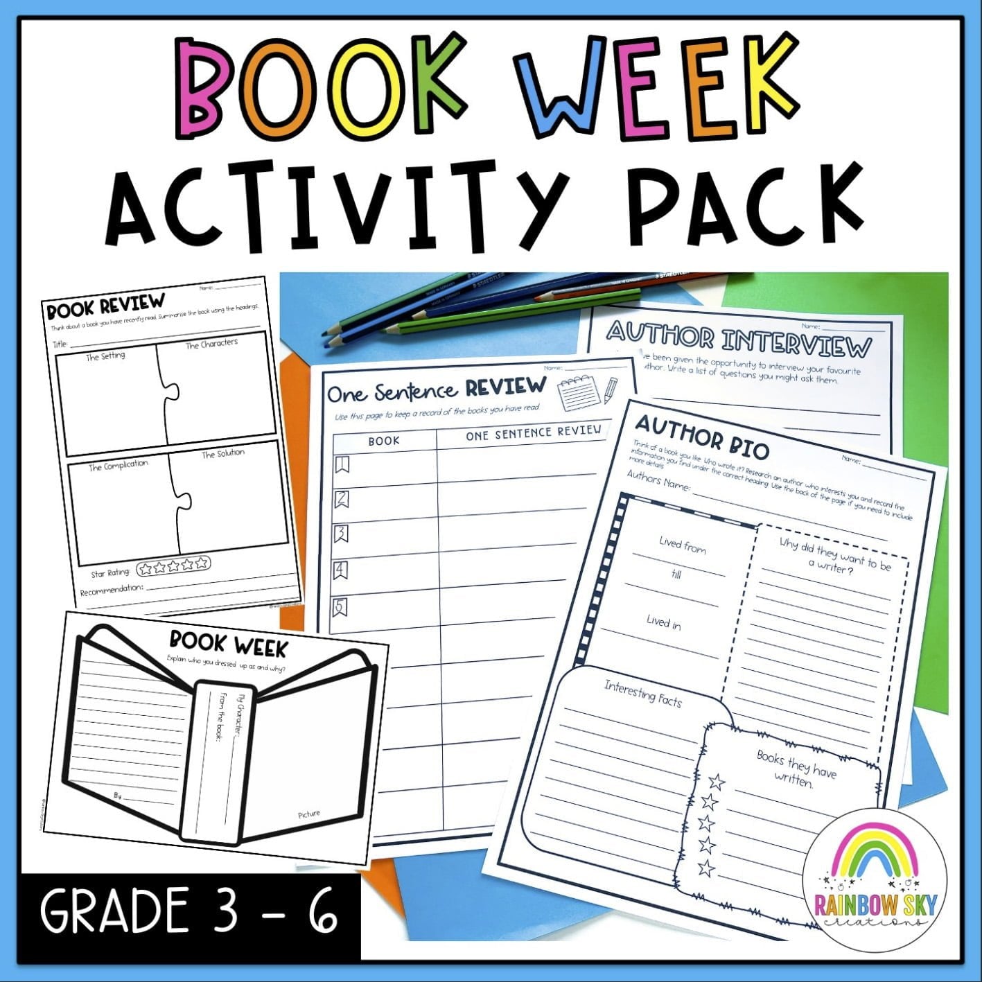 Book Week | World Book Day - Reading Activities | 3rd - 6th Grade