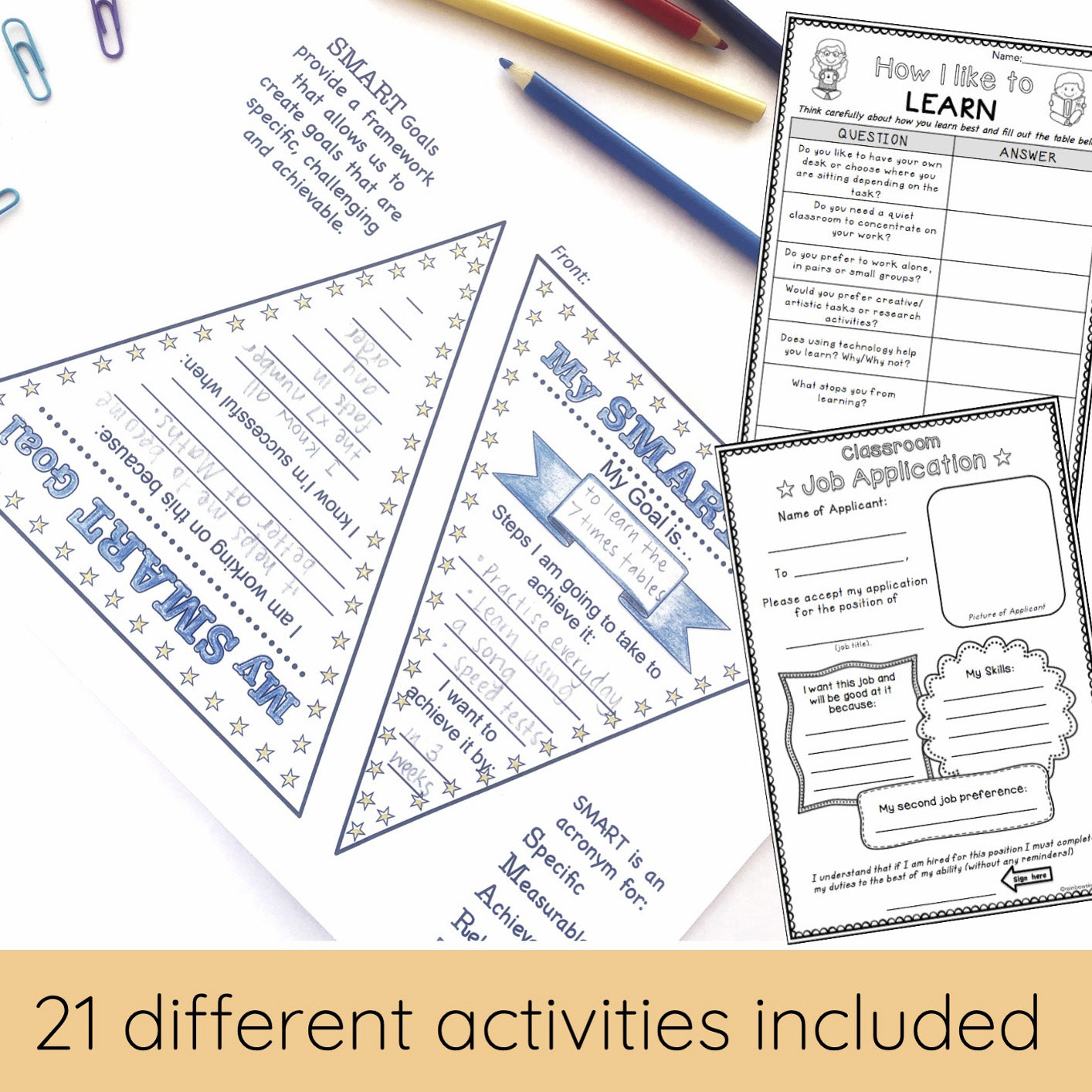 Australian Back to School Activities Pack - Year 3 and 4 - NO PREP