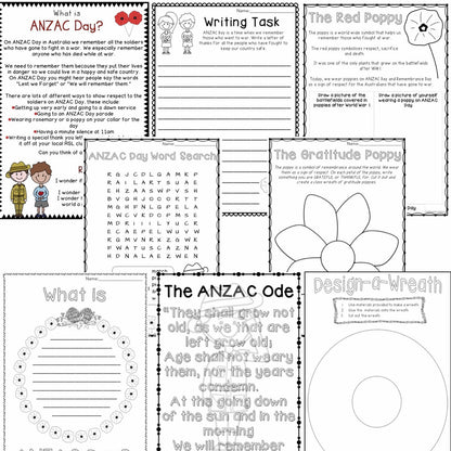 ANZAC Day Activities | Year 1 and Year 2