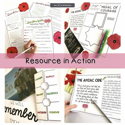 ANZAC Day Activities | Year 5 and Year 6 | Digital and Paper