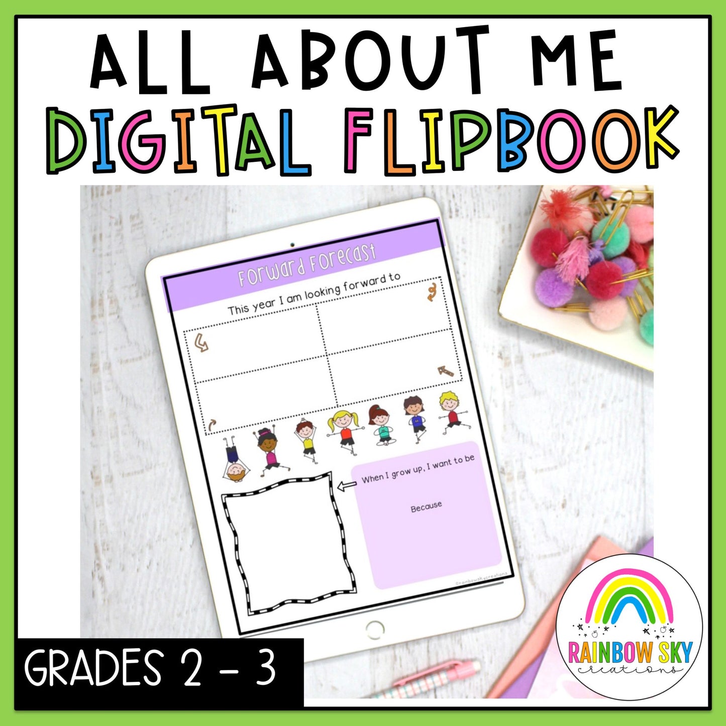 Digital All About Me Flipbook | Back to School Australia [Years 2-3]