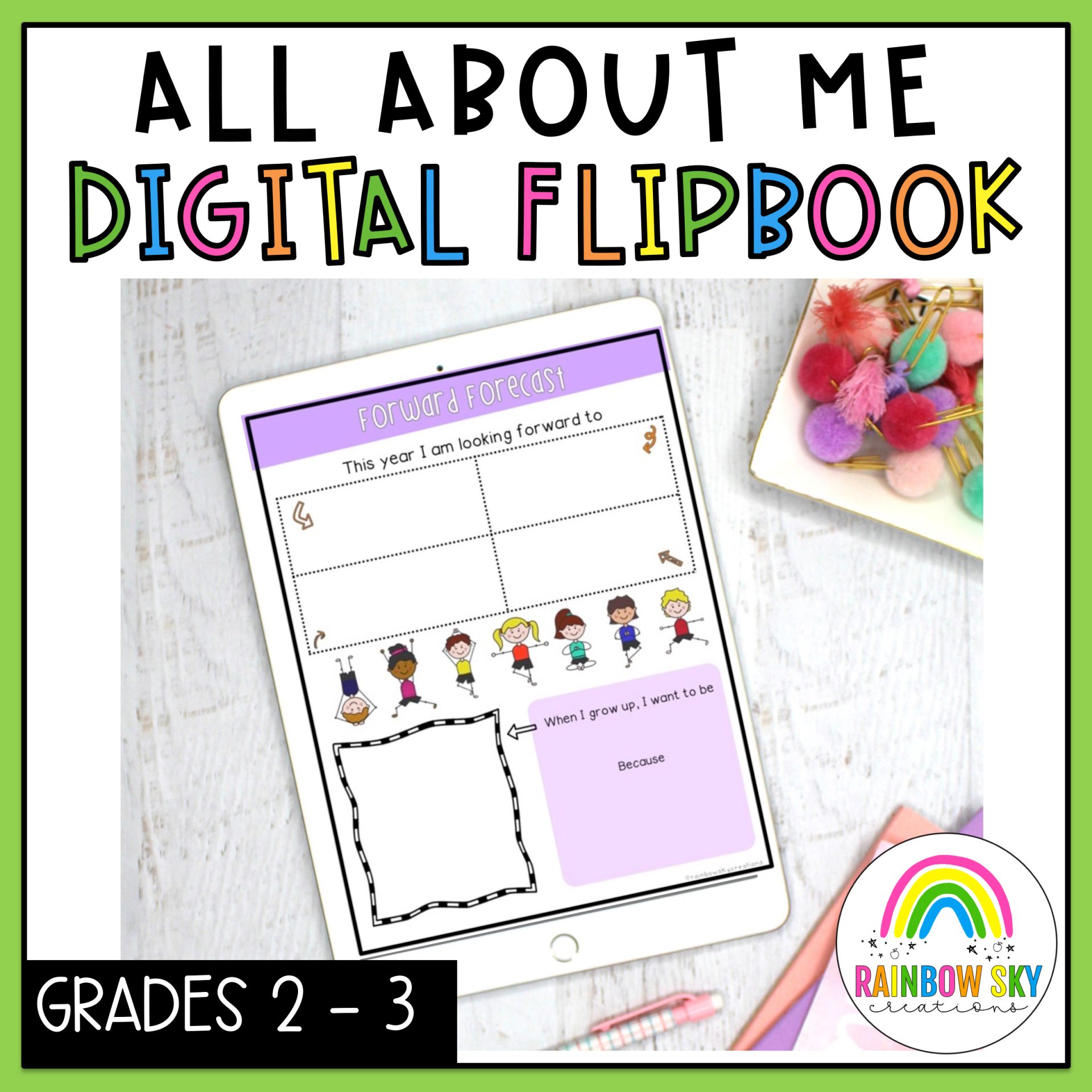 Digital All About Me Flipbook | Back to School Australia [Years 2-3]