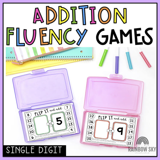 Addition Fluency Games | Single Digit Addition