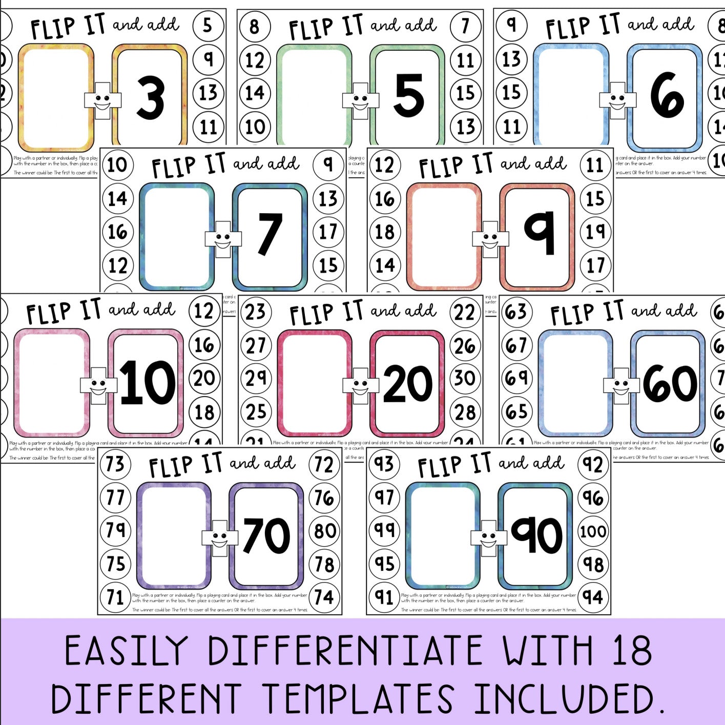 Addition Fluency Games | Single Digit Addition