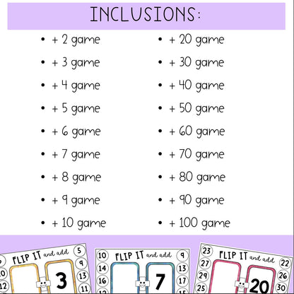 Addition Fluency Games | Single Digit Addition